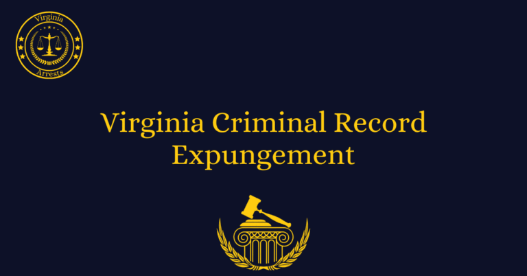 Virginia Criminal Record Expungement